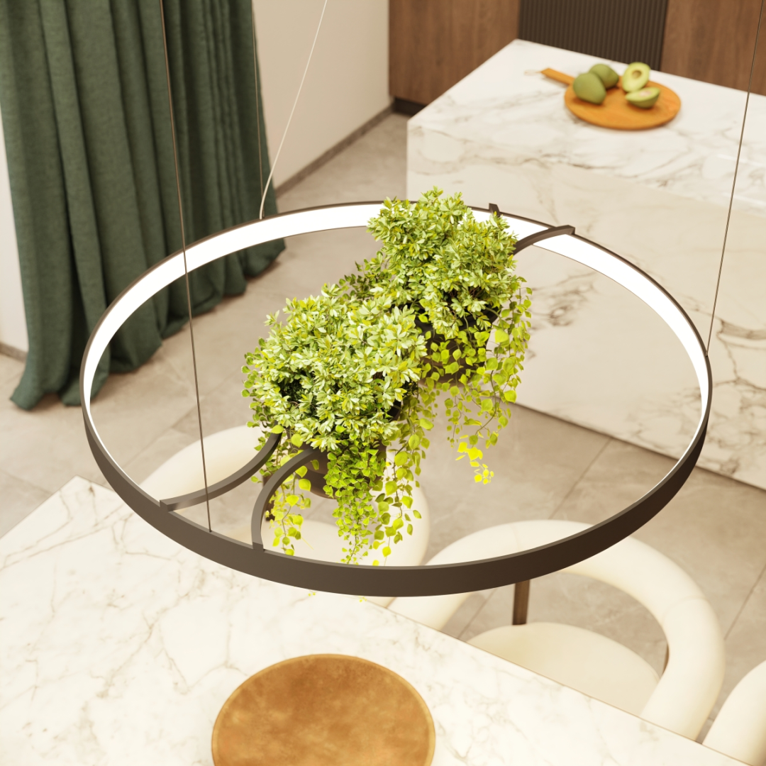 Żyrandol RIO BIO 78 czarny LED 4000K - 19961