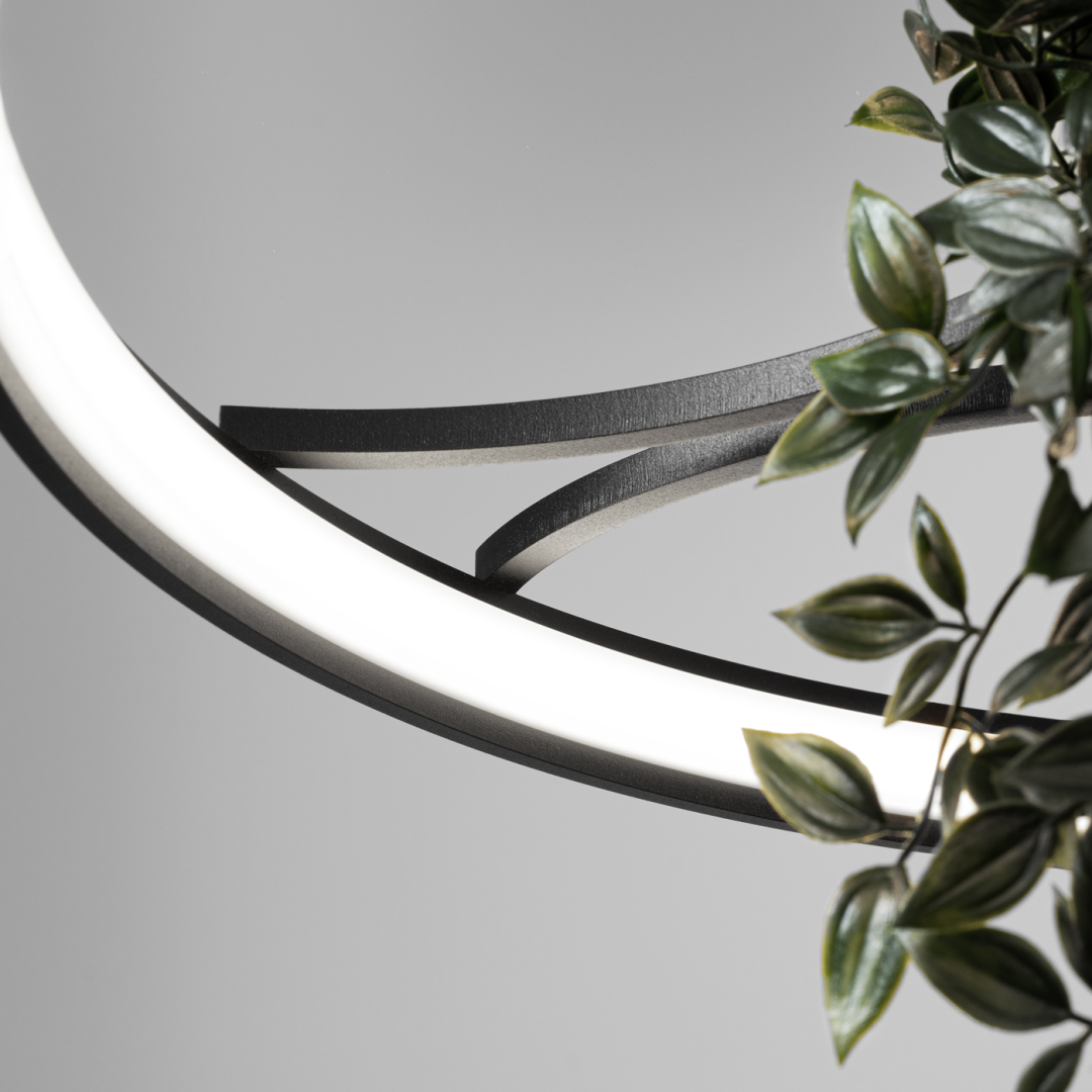 Żyrandol RIO BIO 78 czarny LED 4000K - 19966