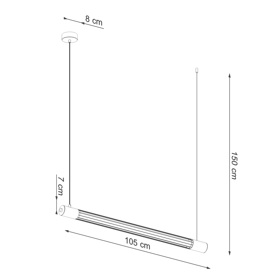 Lampa wisząca VALO czarne - 20004