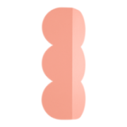 Kinkiet BISCUIT brzoskwiniowy