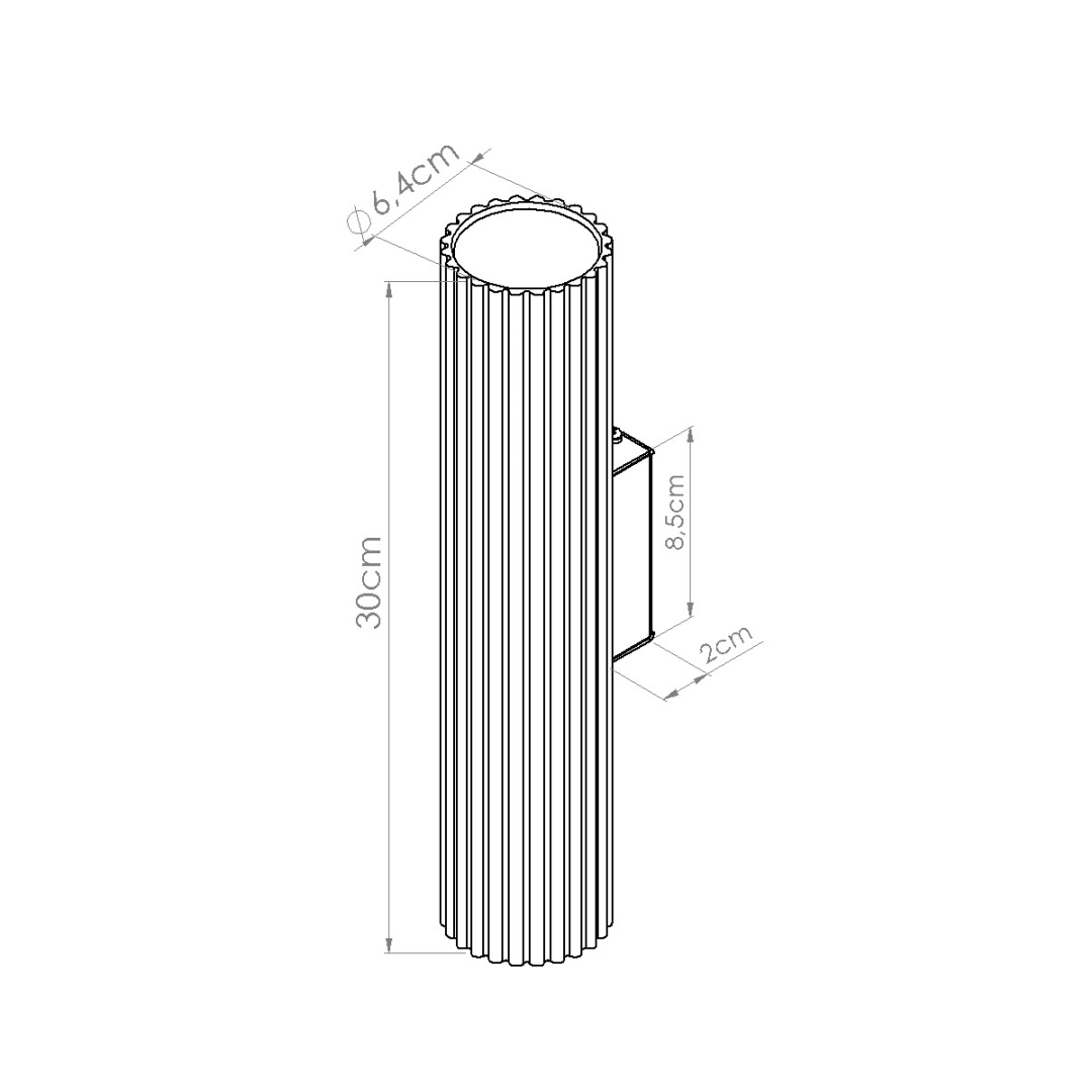 Kinkiet IVAR burgund LED 3000K - 22143