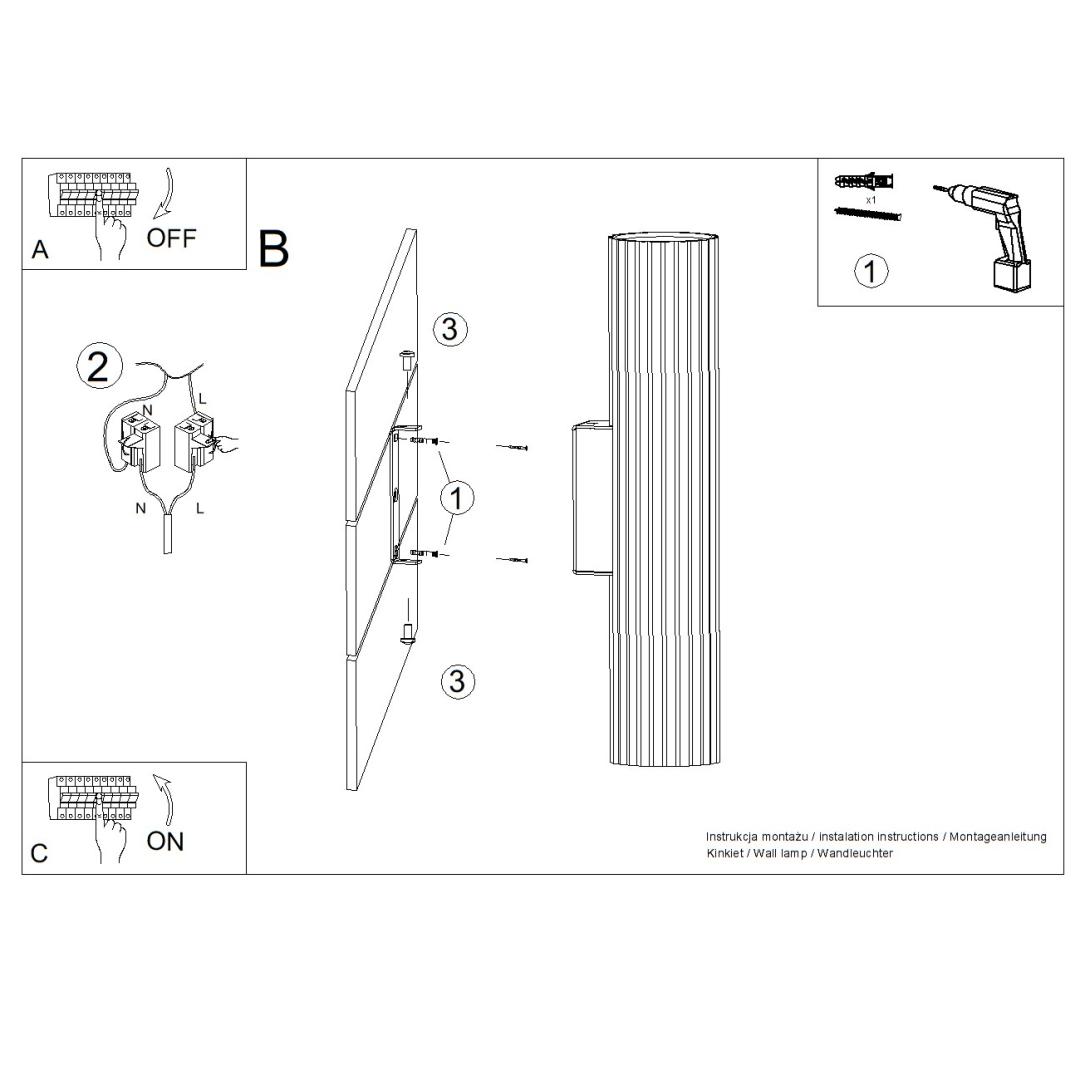 Kinkiet IVAR burgund LED 4000K - 22151