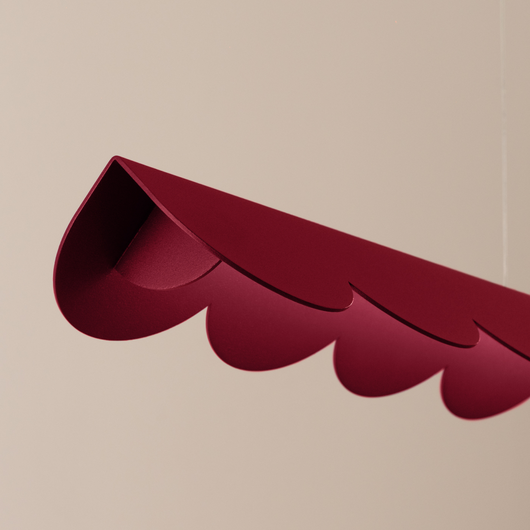 Lampa wisząca BISCUIT burgund LED 3000K - 22270