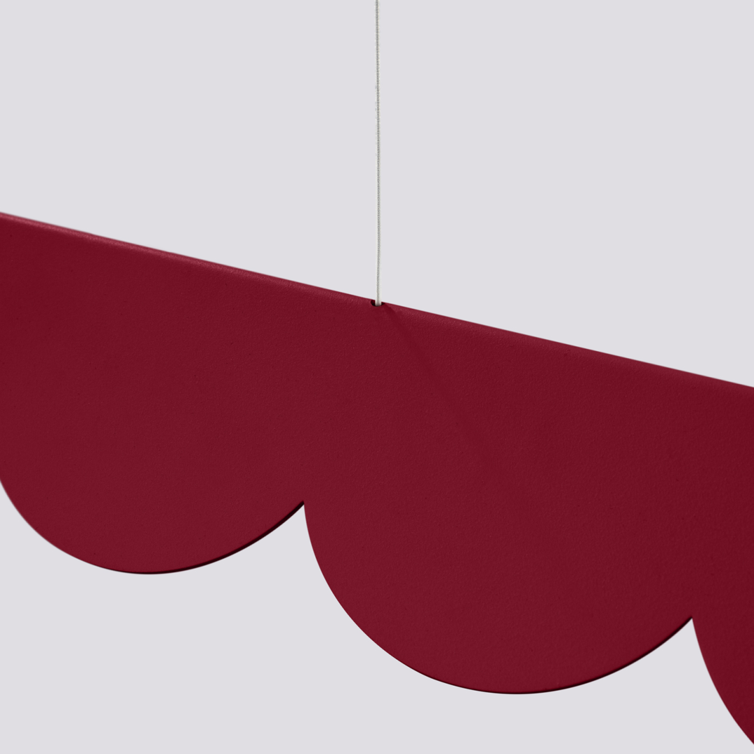 Lampa wisząca BISCUIT burgund LED 3000K - 22272