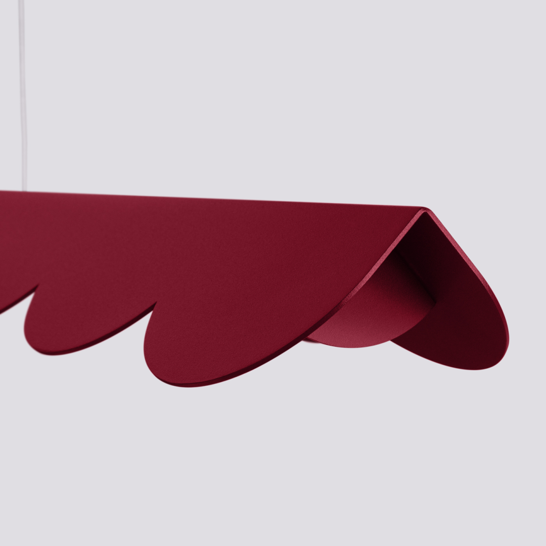 Lampa wisząca BISCUIT burgund LED 4000K - 22285