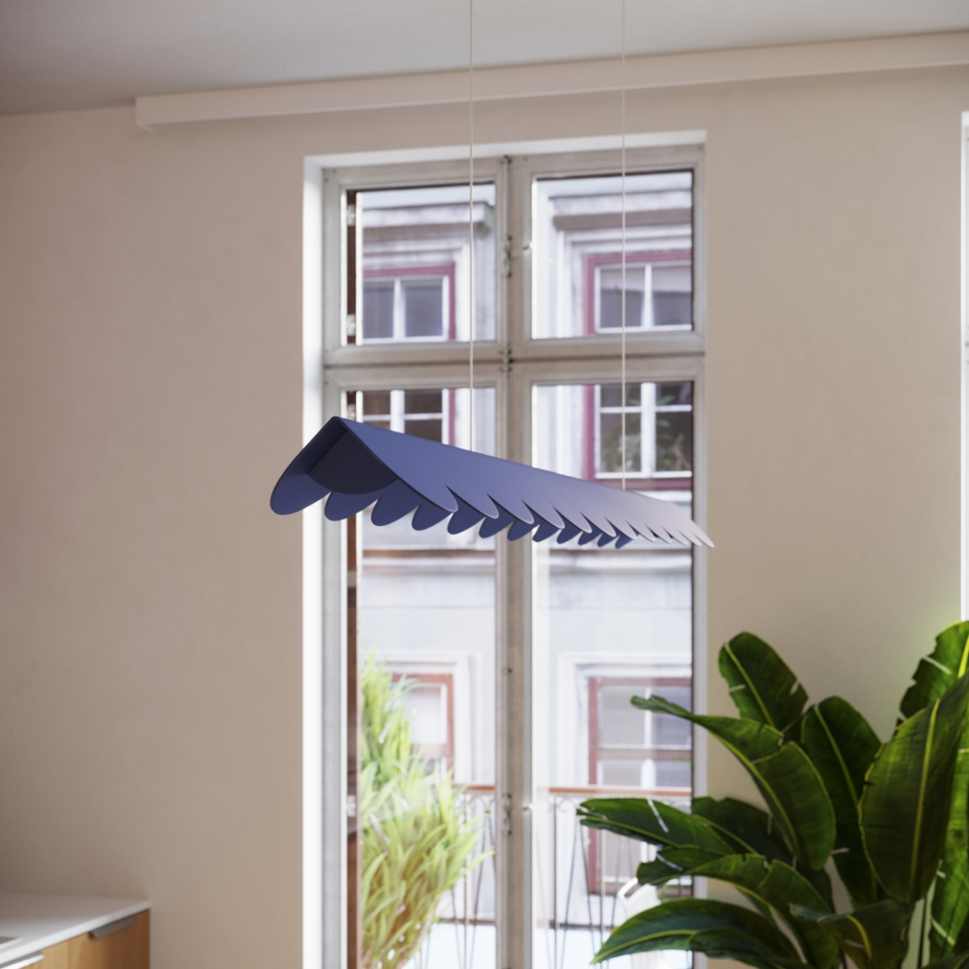 Lampa wisząca BISCUIT ochra czerwona LED 4000K - 22365