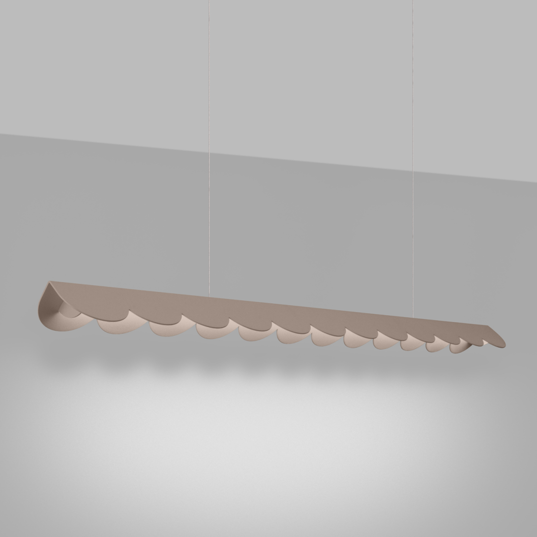 Lampa wisząca BISCUIT taupe LED 4000K - 22395