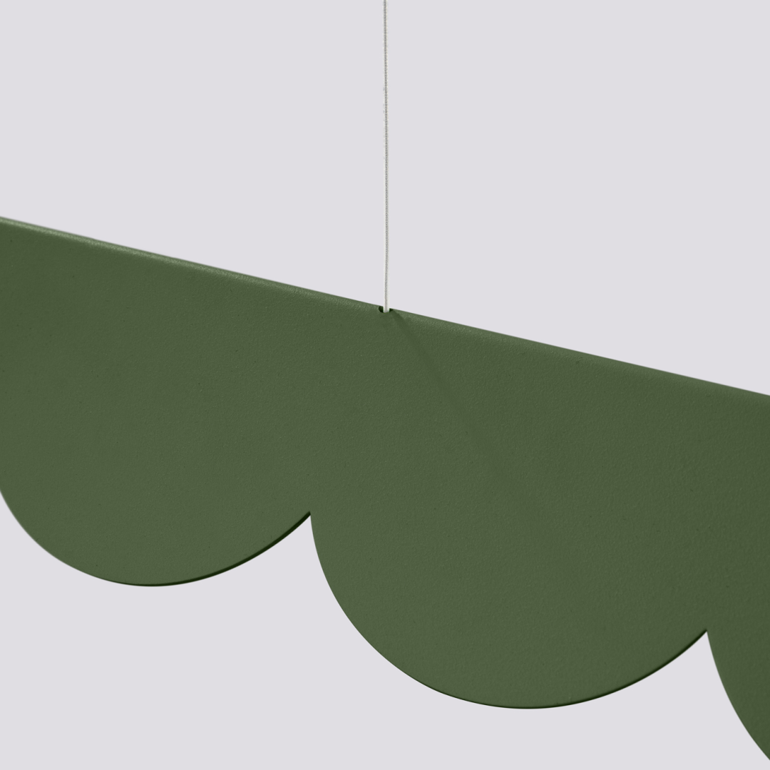 Lampa wisząca BISCUIT zielona oliwka LED 3000K - 22412