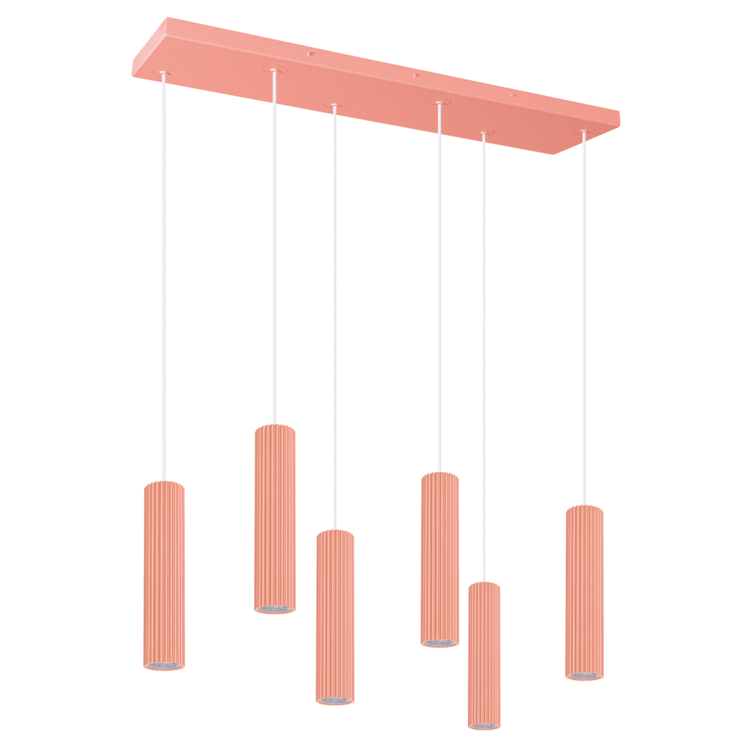 Lampa wisząca IVAR 6L brzoskwiniowa LED 3000K - 22600