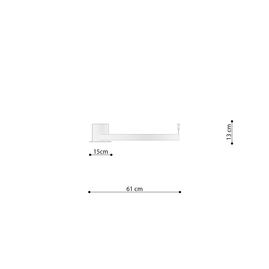 Plafon RIO 55 czarny LED 4000K - 29183