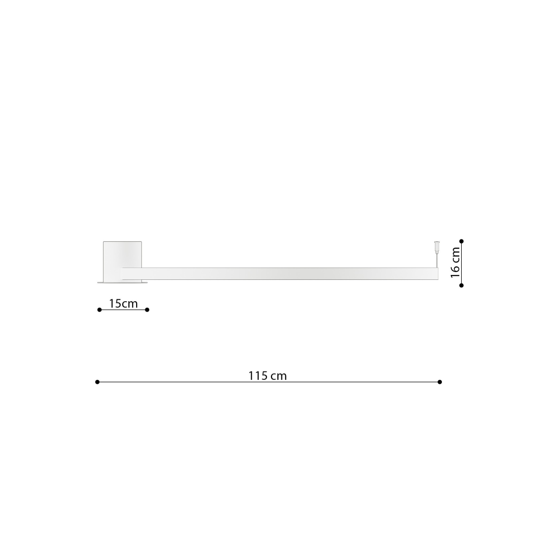 Plafon RIO 110 czarny LED 4000K - 29294