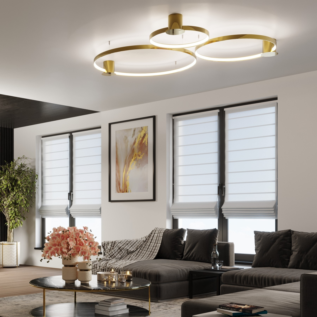 Plafon RIO 78 złoty połysk LED 3000K - 29396