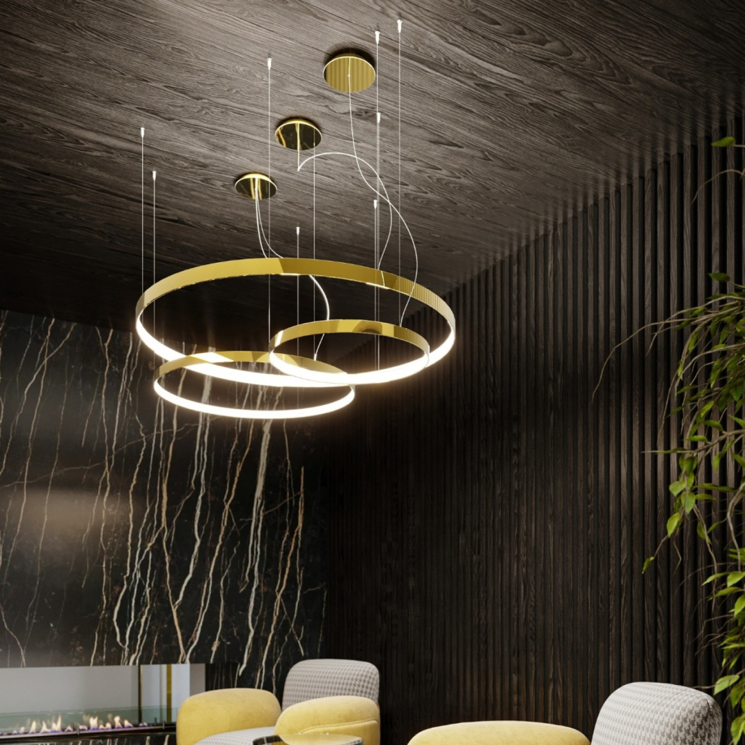 Plafon RIO 78 złoty połysk LED 3000K - 29398