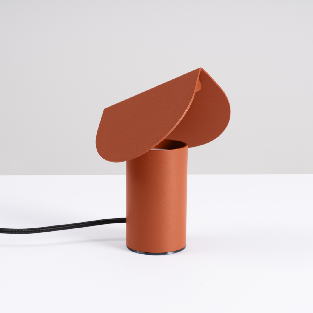 Lampa biurkowa BISCUIT ochra czerwona LED 3000K - 29681