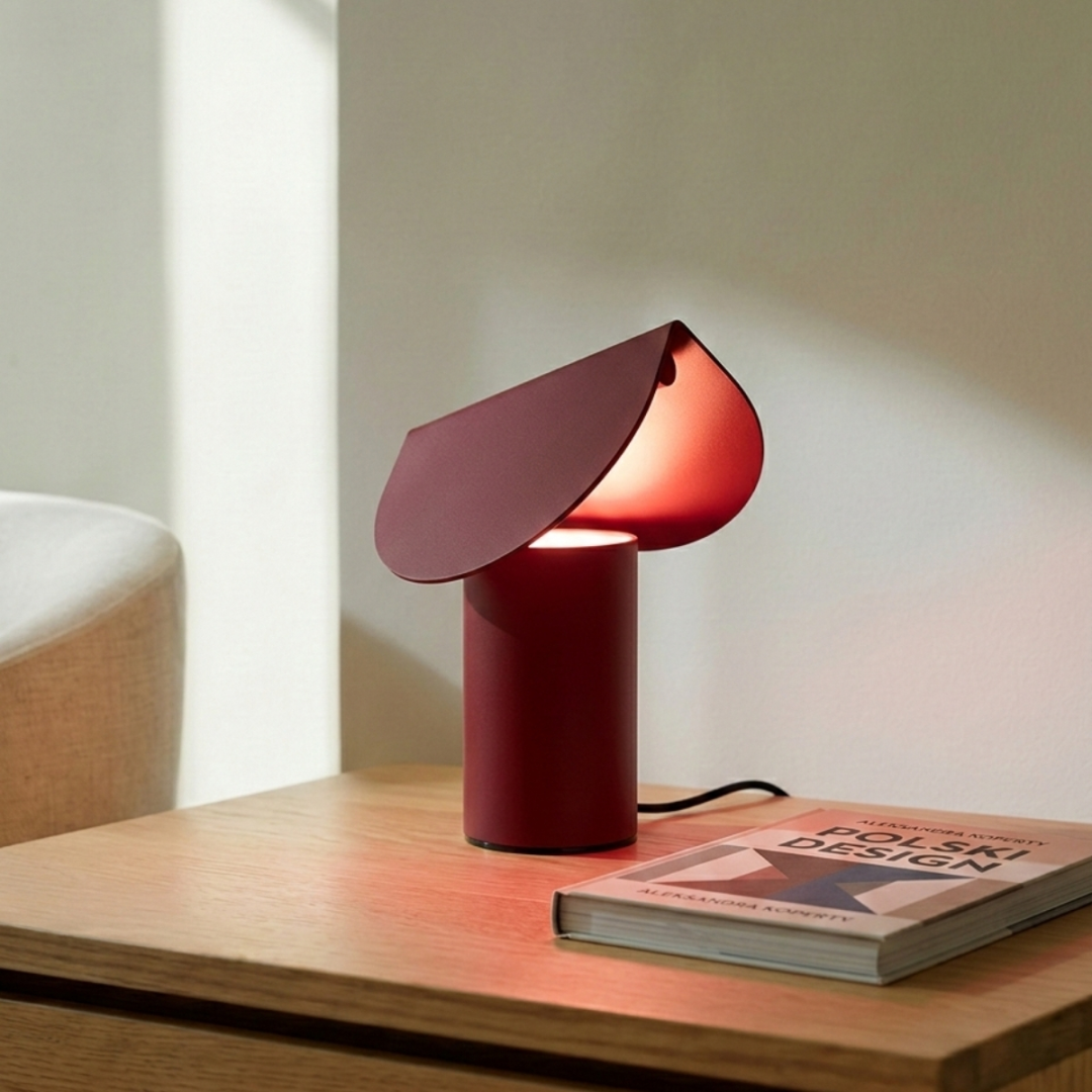 Lampa biurkowa BISCUIT burgund LED 3000K - 29712