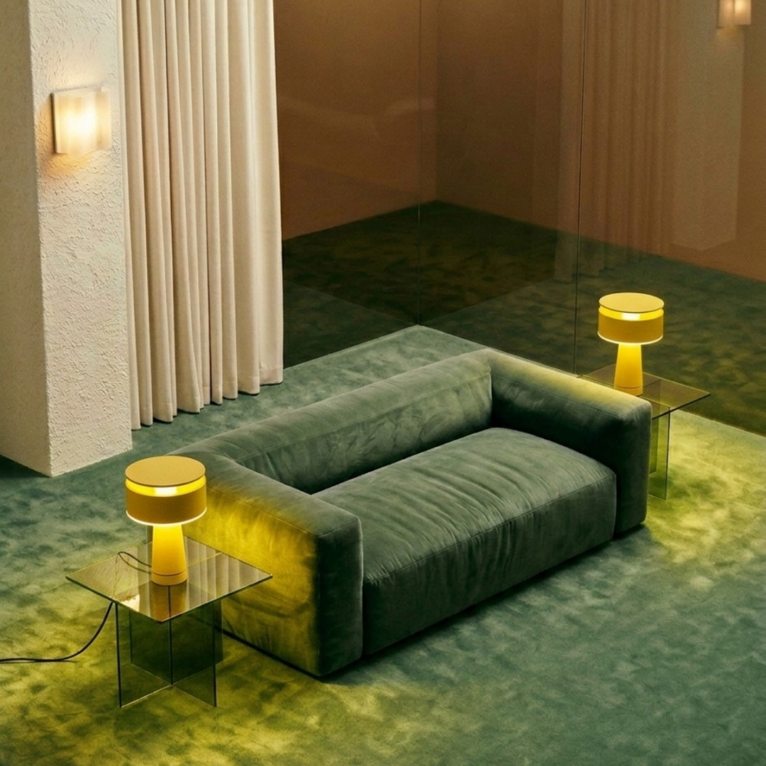 Lampa biurkowa AXO żółta - 29781