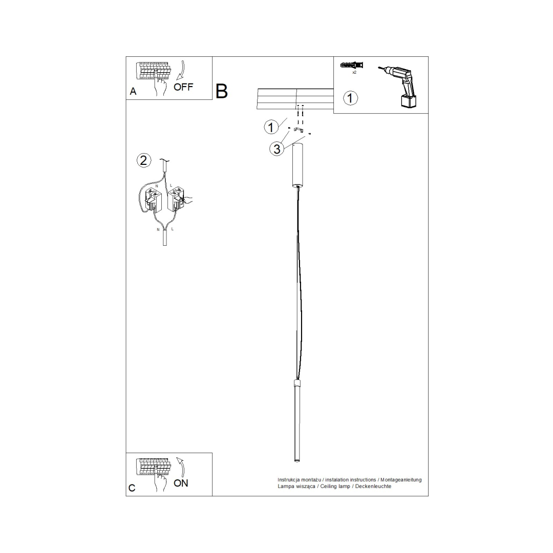 Lampa wisząca TRANG 75 LED 4000K - 29890