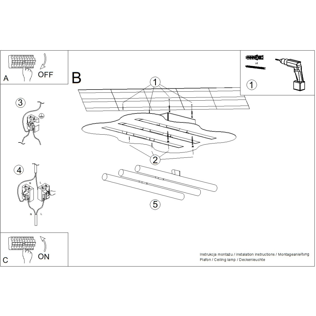 Plafon KLOVER - 29919