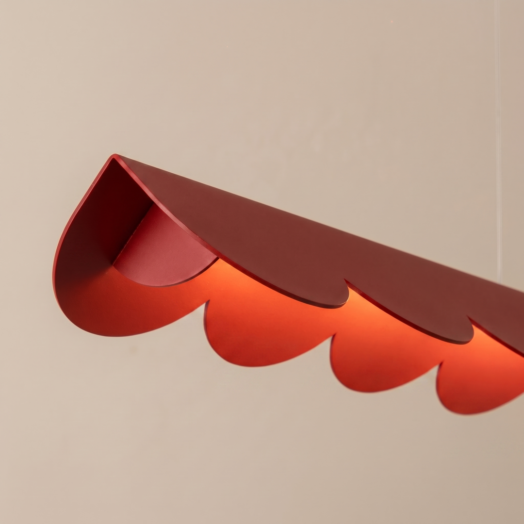 Lampa wisząca BISCUIT 130 czerwona LED 3000K - 30053