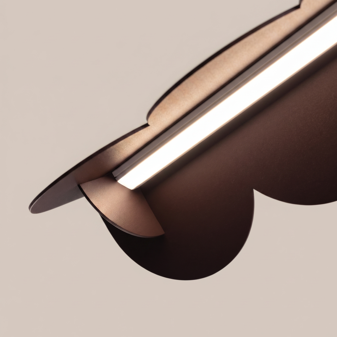 Lampa wisząca BISCUIT 130 brązowa LED 3000K - 30068