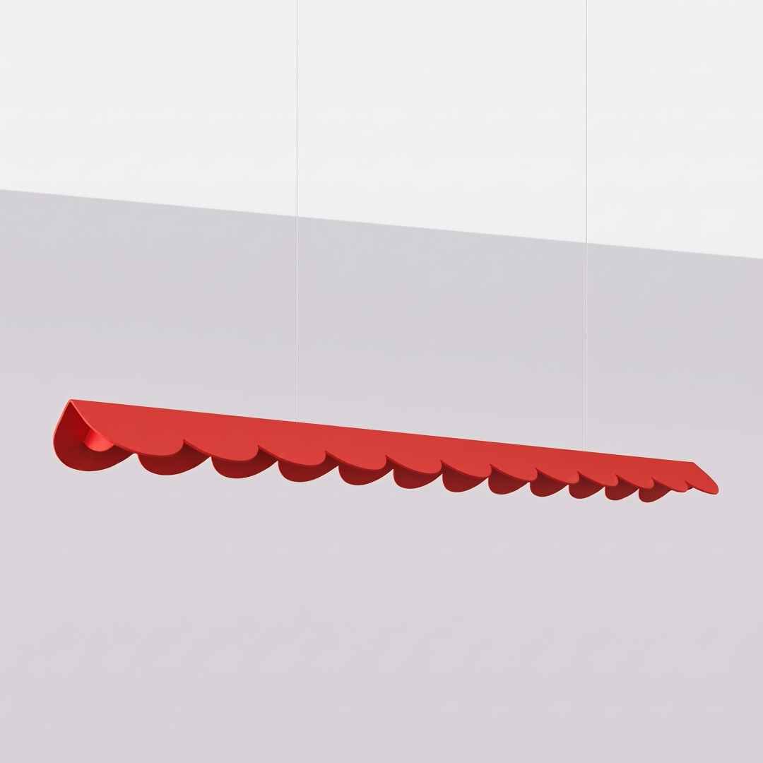 Lampa wisząca BISCUIT 130 czerwona LED 4000K - 30129