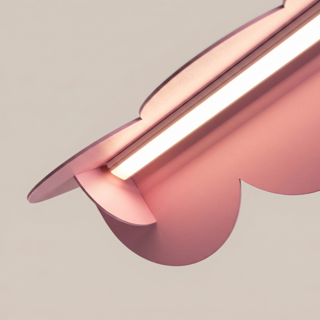 Lampa wisząca BISCUIT 100 różowa LED 3000K - 30172