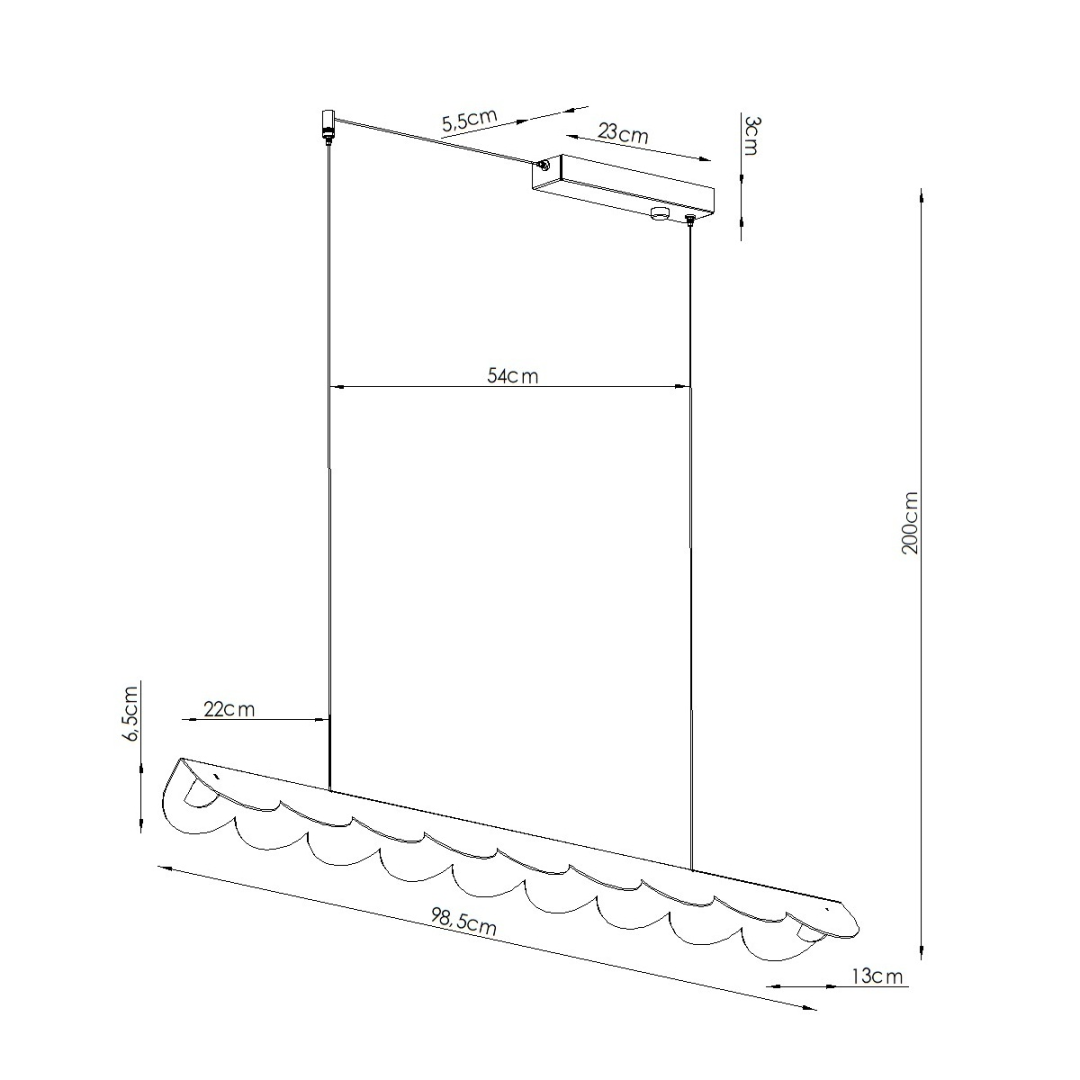 Lampa wisząca BISCUIT 100 czerwona LED 3000K - 30215