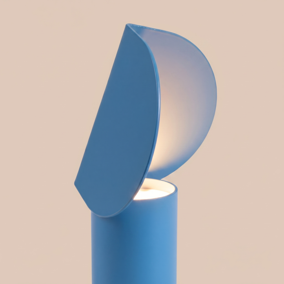 Lampa biurkowa BISCUIT błękitna LED 3000K - 30382