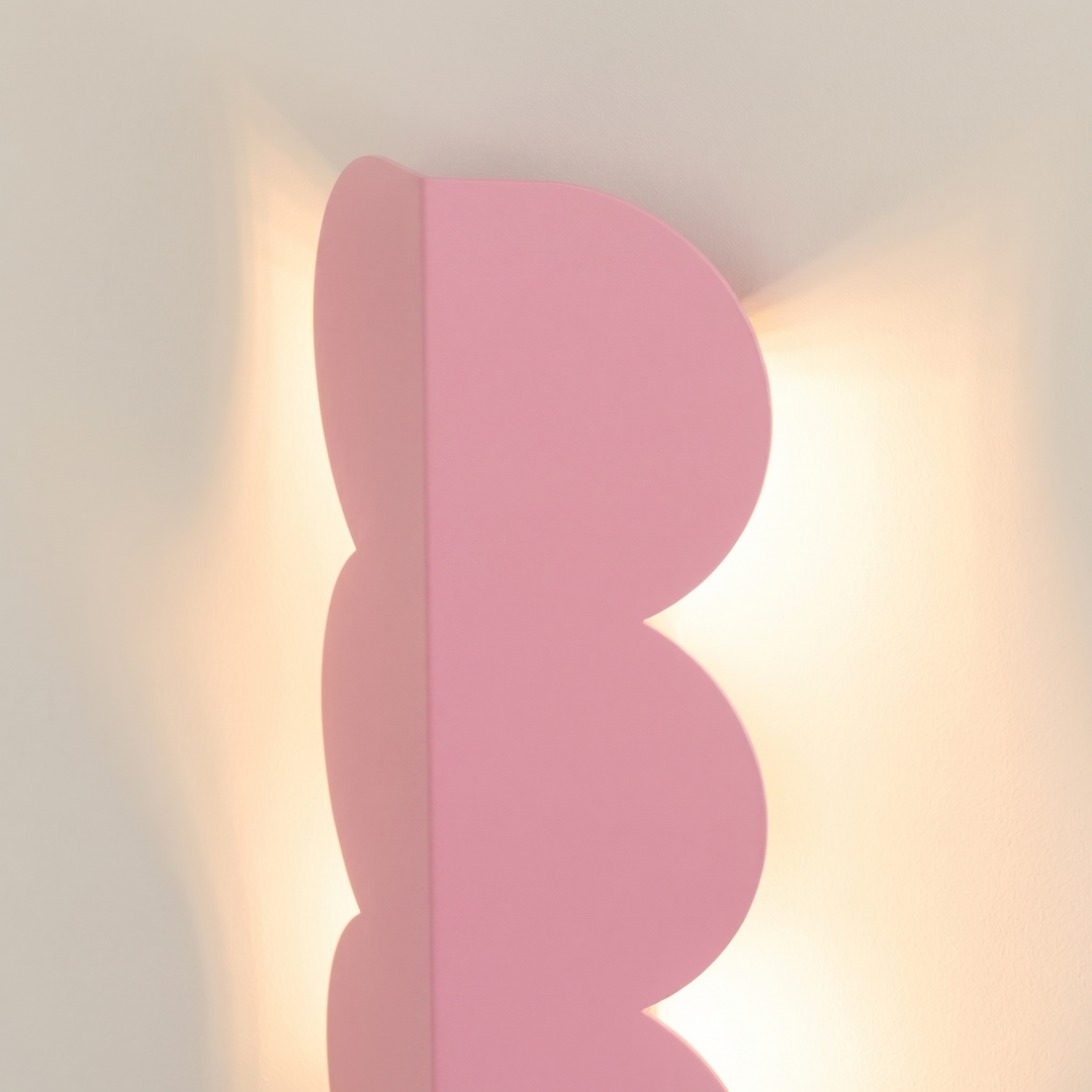 Kinkiet BISCUIT różowy - 30436