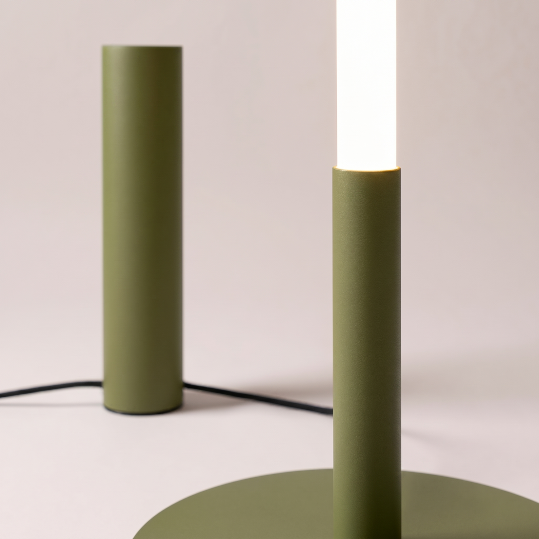 Lampa podłogowa TRANG zielona oliwka 3000K - 30557