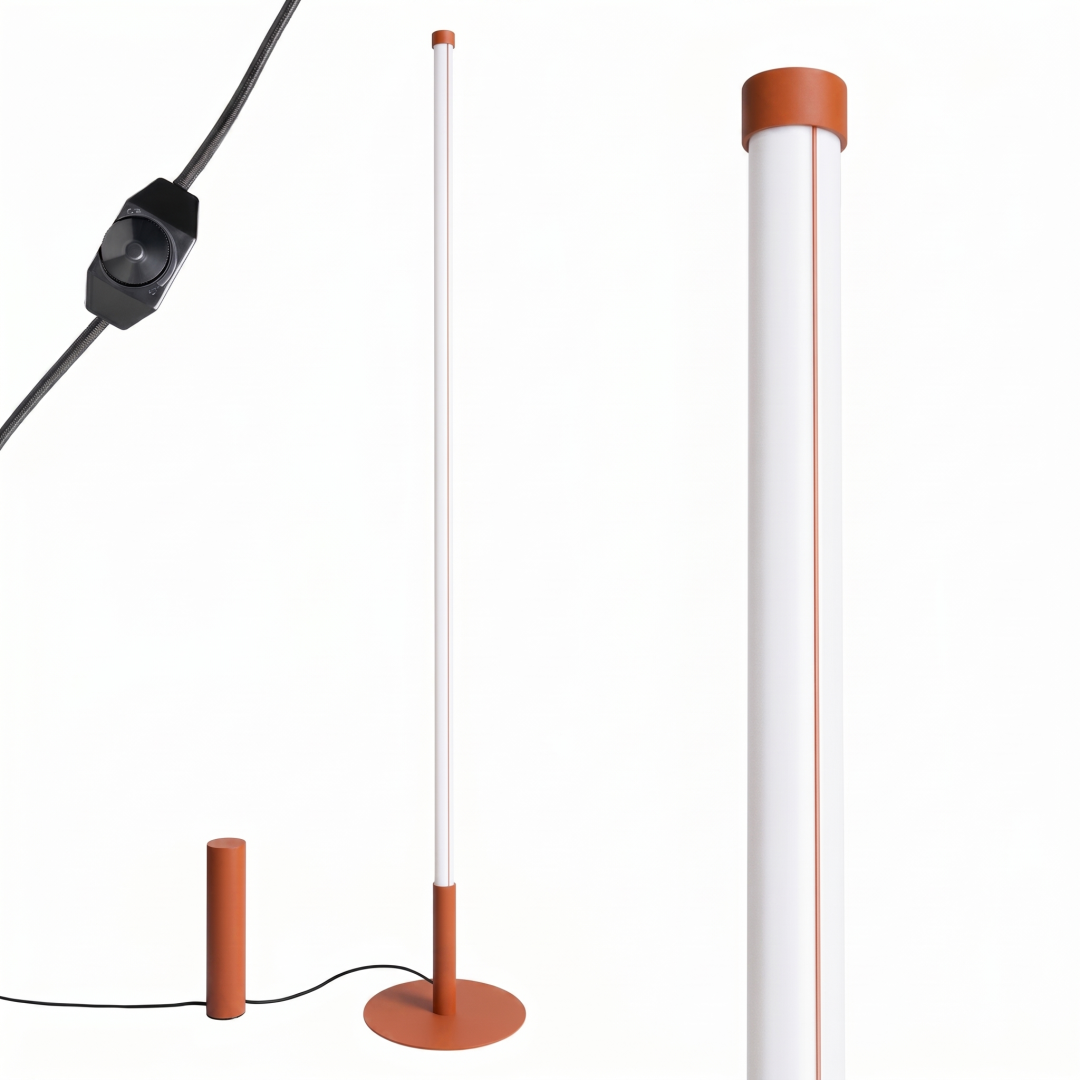 Lampa podłogowa TRANG ochra czerwona 4000K - 30642
