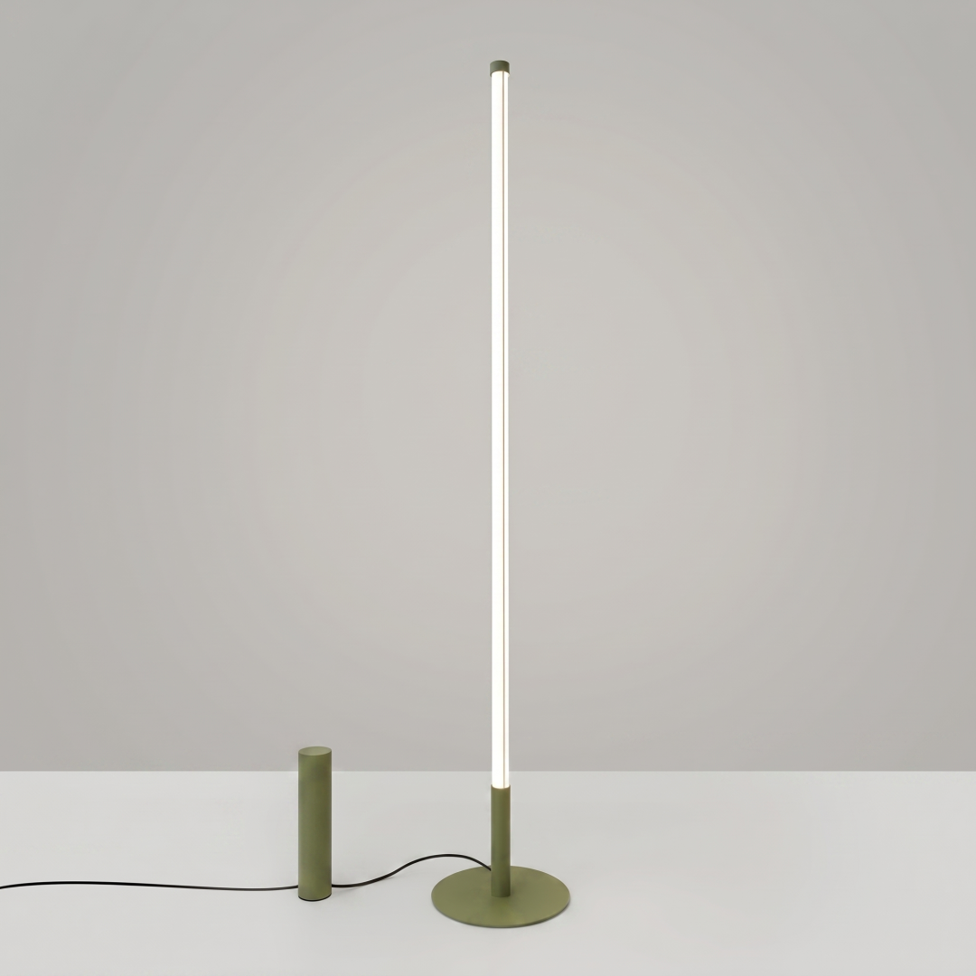 Lampa podłogowa TRANG zielona oliwka 4000K - 30687