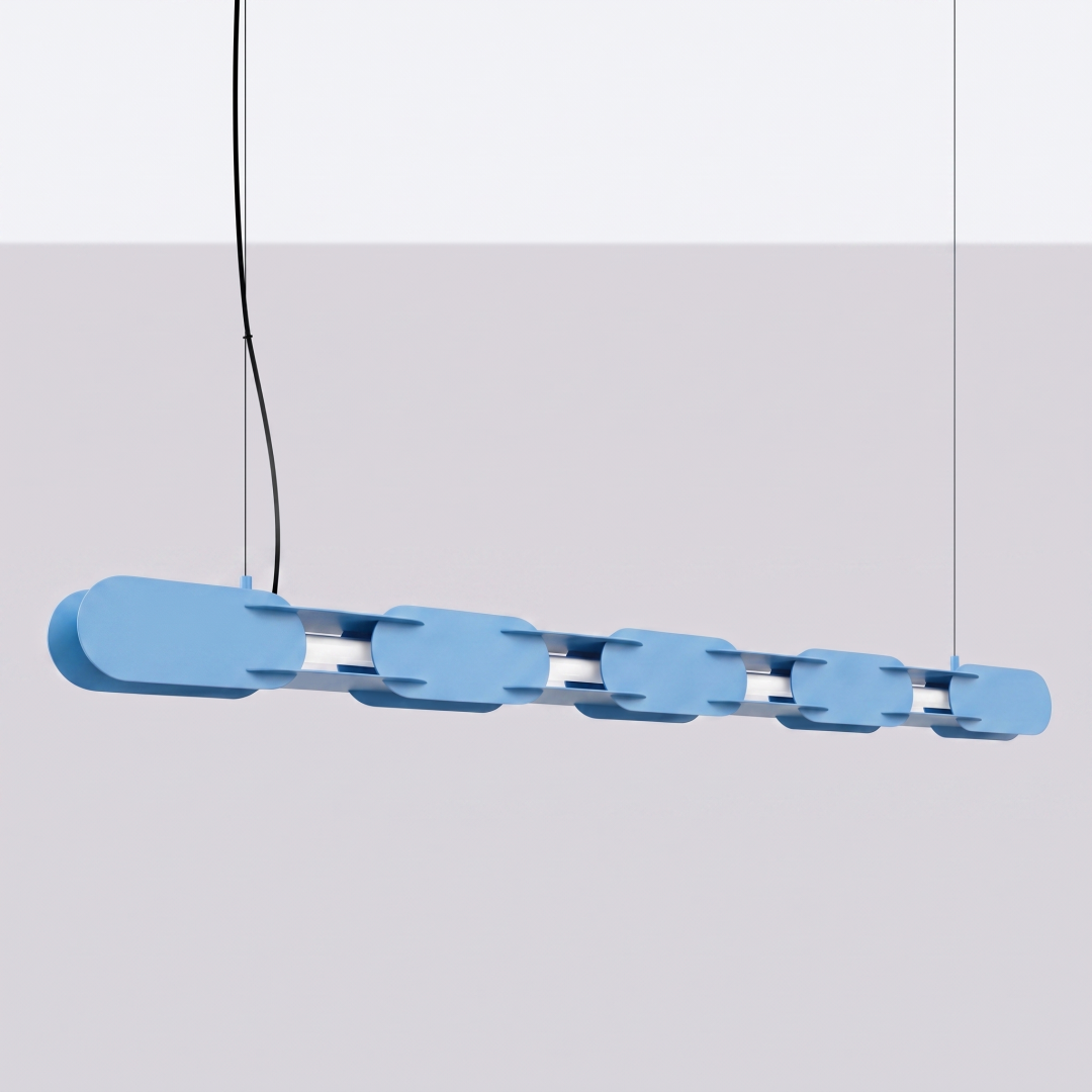 Lampa wisząca CHAIN 158 błękitna LED 3000K - 30717