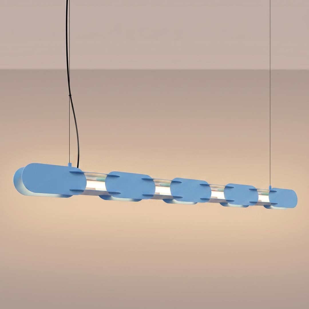 Lampa wisząca CHAIN 158 błękitna LED 3000K - 30718