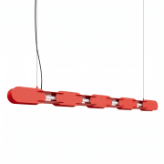 Lampa wisząca CHAIN 158 czerwona LED 3000K