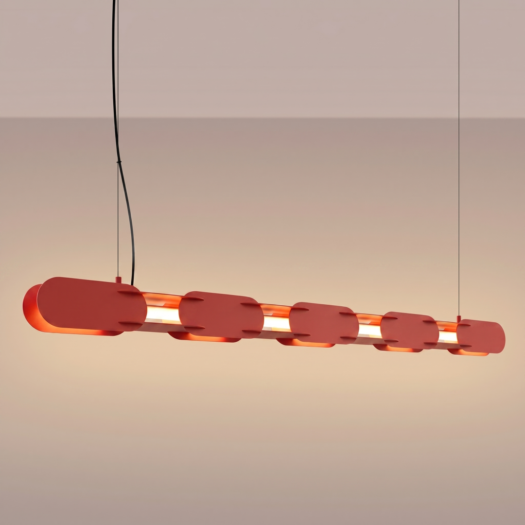 Lampa wisząca CHAIN 158 czerwona LED 3000K - 30745