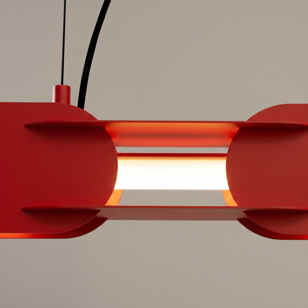 Lampa wisząca CHAIN 158 czerwona LED 3000K - 30746