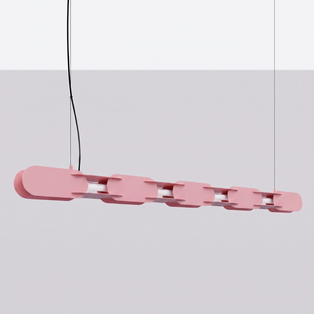Lampa wisząca CHAIN 158 różowa LED 3000K - 30765