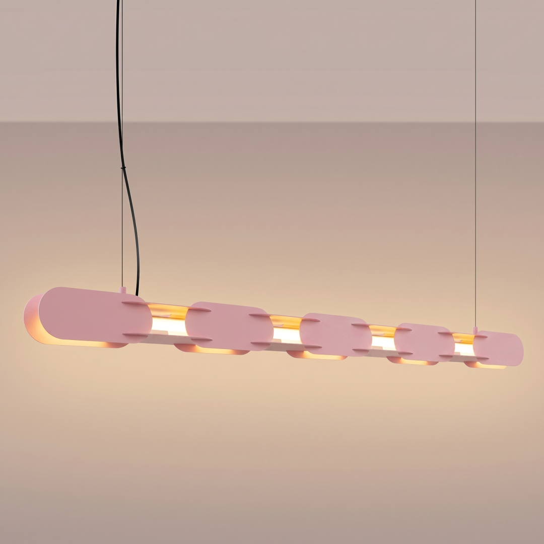 Lampa wisząca CHAIN 158 różowa LED 3000K - 30766