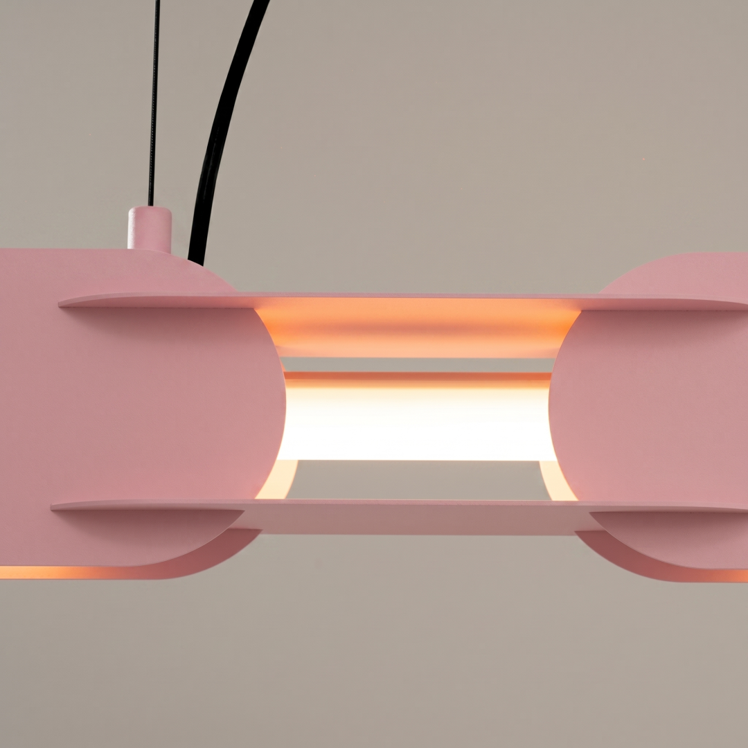 Lampa wisząca CHAIN 158 różowa LED 3000K - 30767