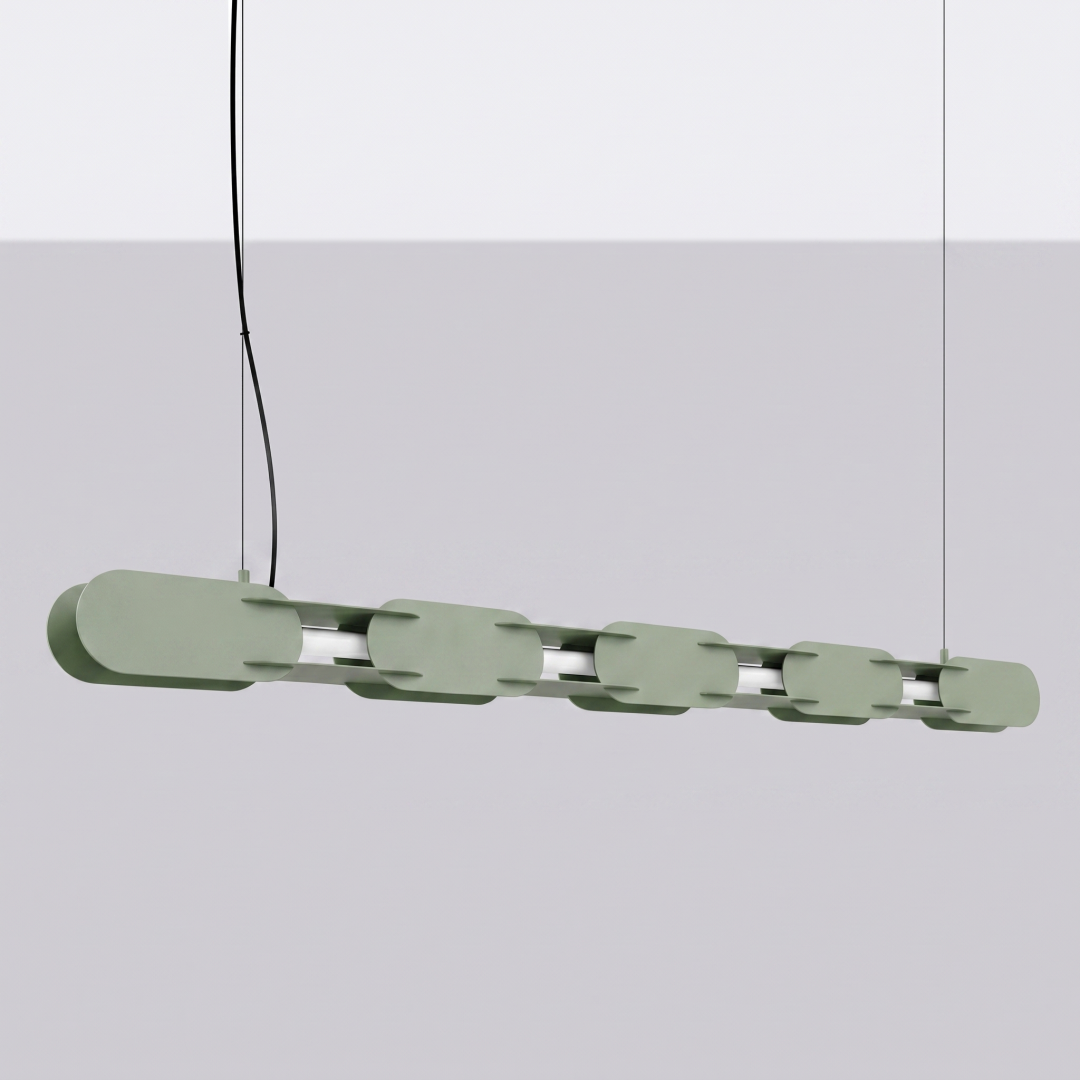 Lampa wisząca CHAIN 158 zielona oliwka LED 3000K - 30793