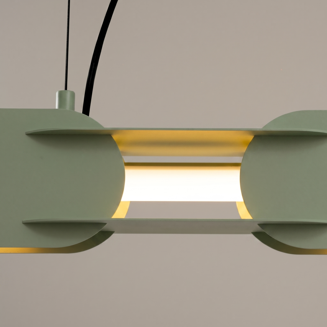 Lampa wisząca CHAIN 158 zielona oliwka LED 3000K - 30795