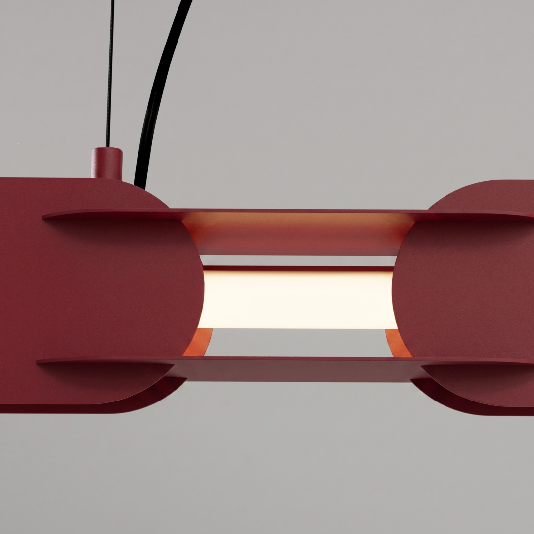 Lampa wisząca CHAIN 158 burgund LED 4000K - 30837
