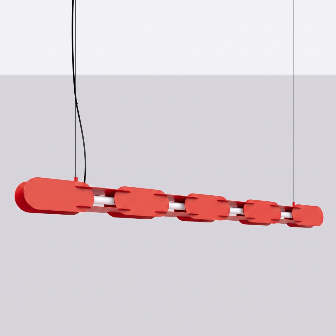 Lampa wisząca CHAIN 158 czerwona LED 4000K - 30849