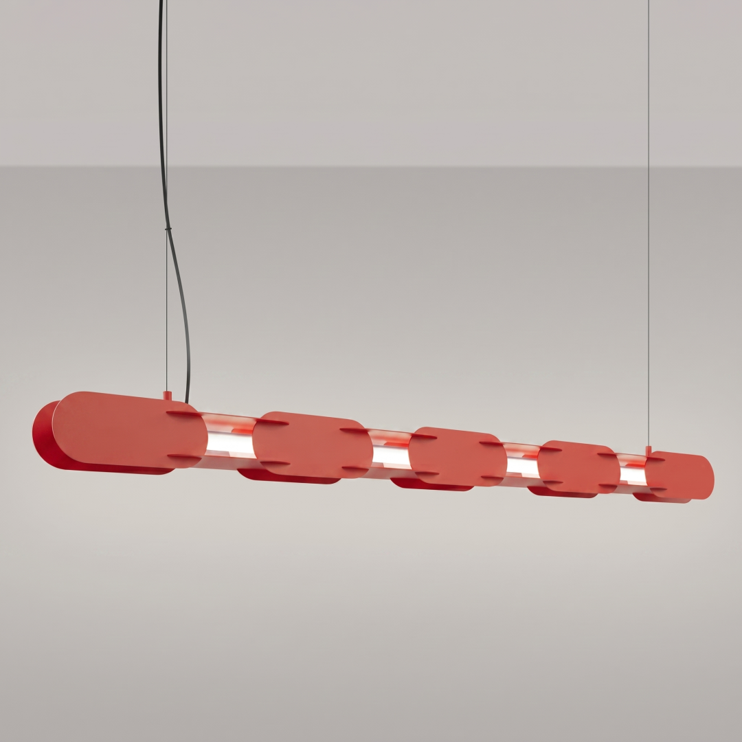 Lampa wisząca CHAIN 158 czerwona LED 4000K - 30850