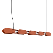 Lampa wisząca CHAIN 158 ochra czerwona LED 4000K