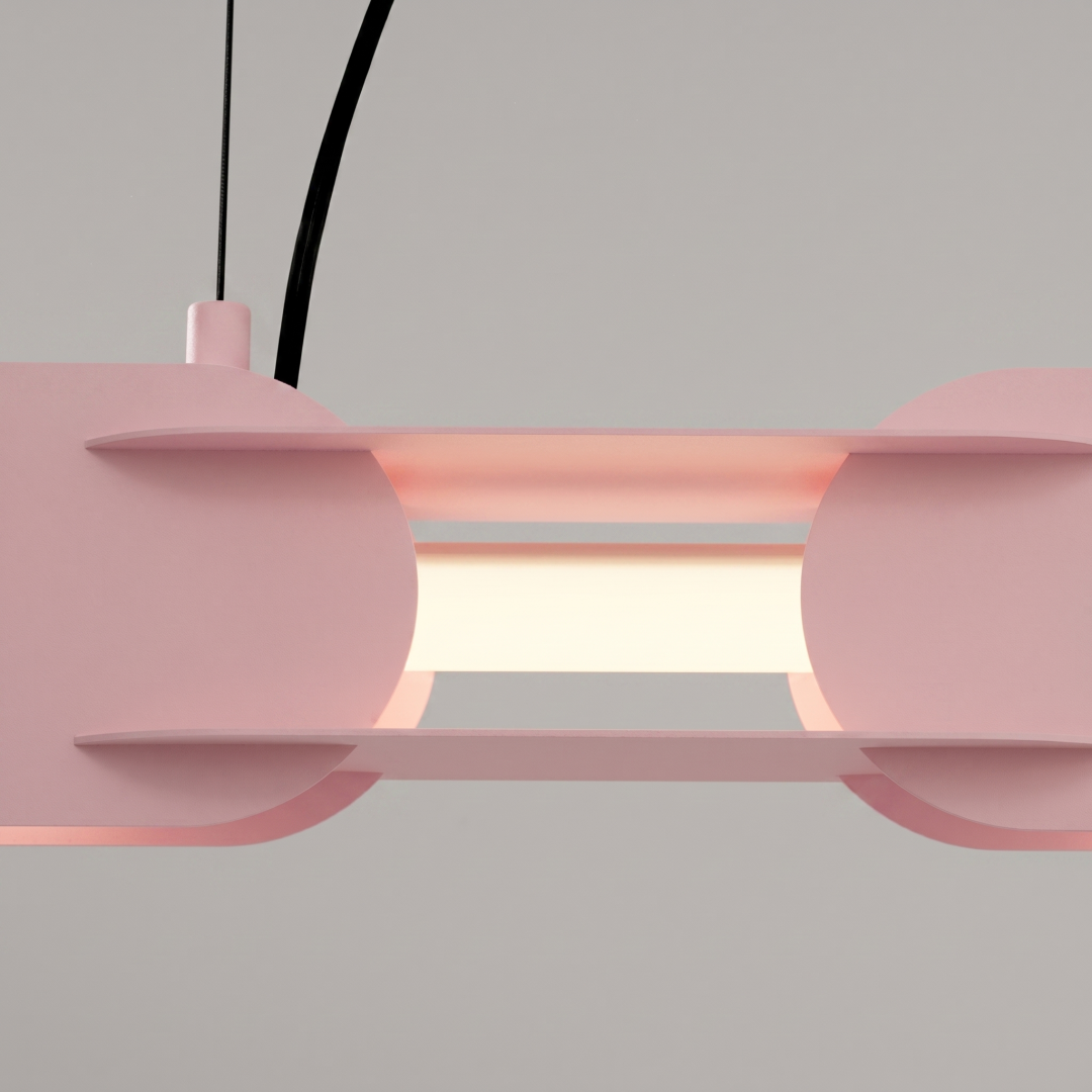 Lampa wisząca CHAIN 158 różowa LED 4000K - 30872