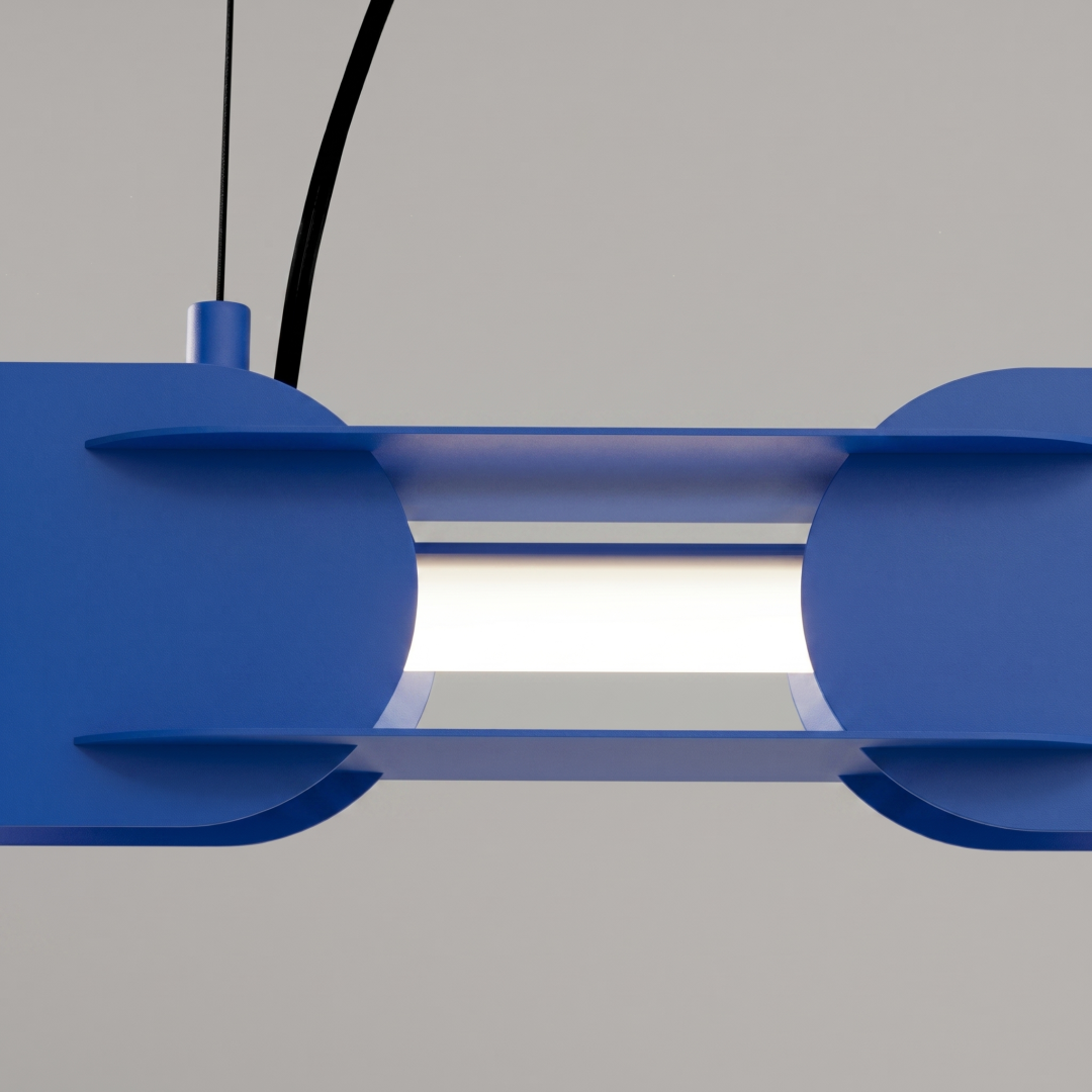 Lampa wisząca CHAIN 158 ultramaryna LED 4000K - 30893