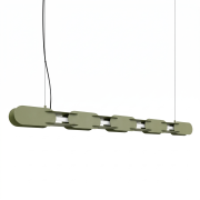 Lampa wisząca CHAIN 158 zielona oliwka LED 4000K