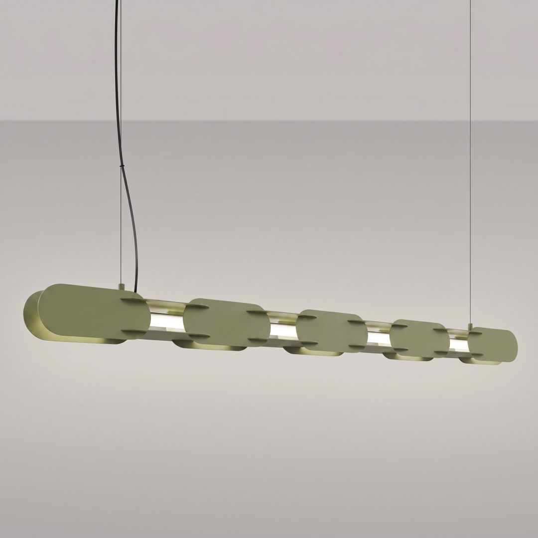Lampa wisząca CHAIN 158 zielona oliwka LED 4000K - 30899